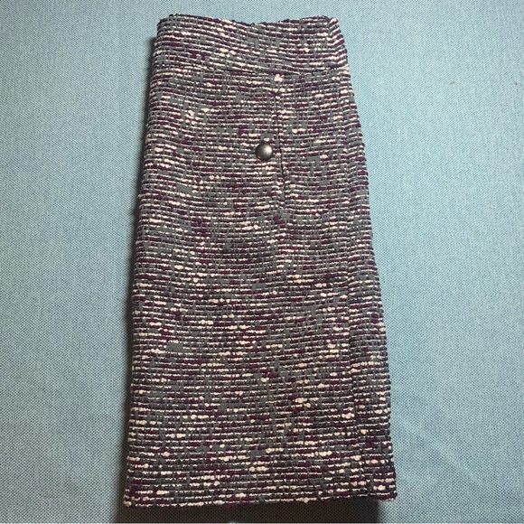 LOFT Tweed Skirt Size 00P - Picture 7 of 9